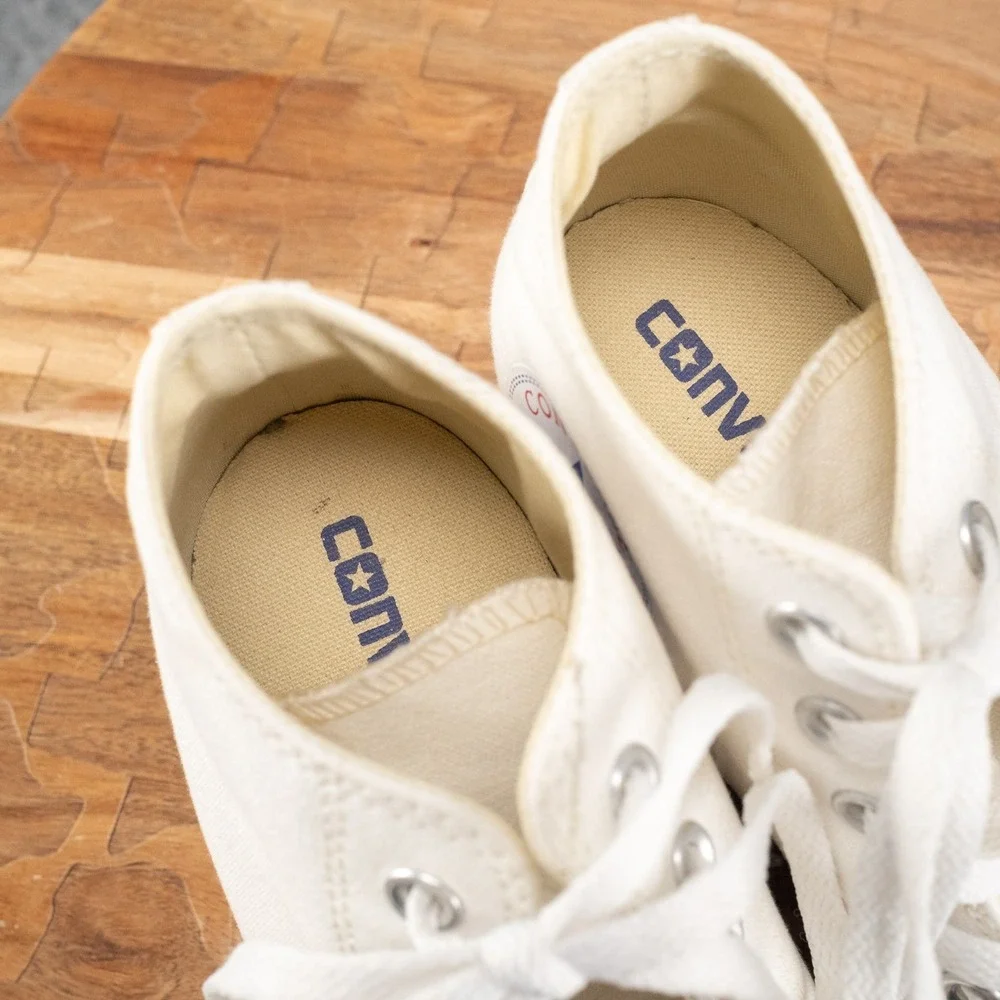 Converse Chuck Taylor All Star‎ Lux Hi High Hidden Heel Wedge White Womens 8.5